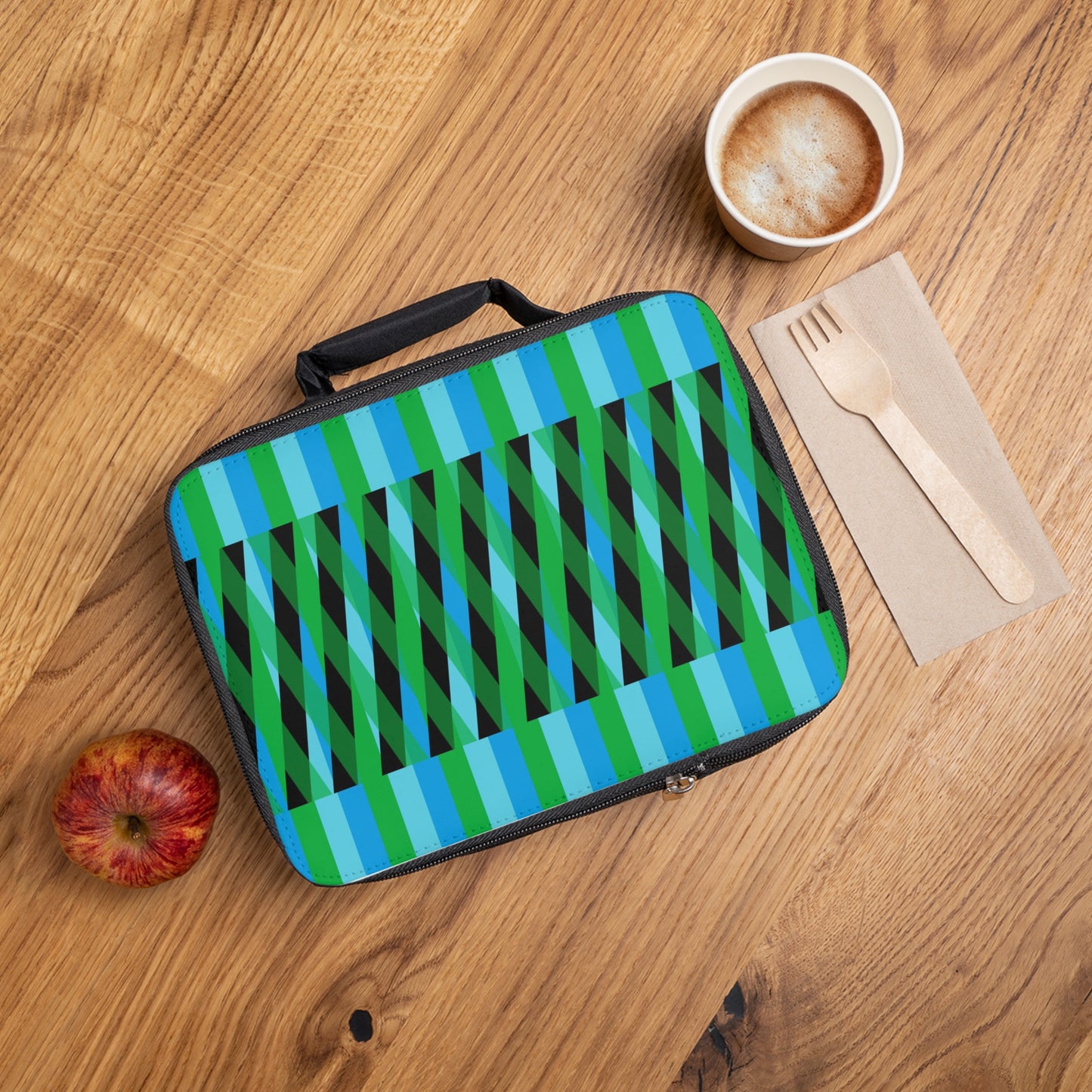 Lunch Bag Blue Stripes