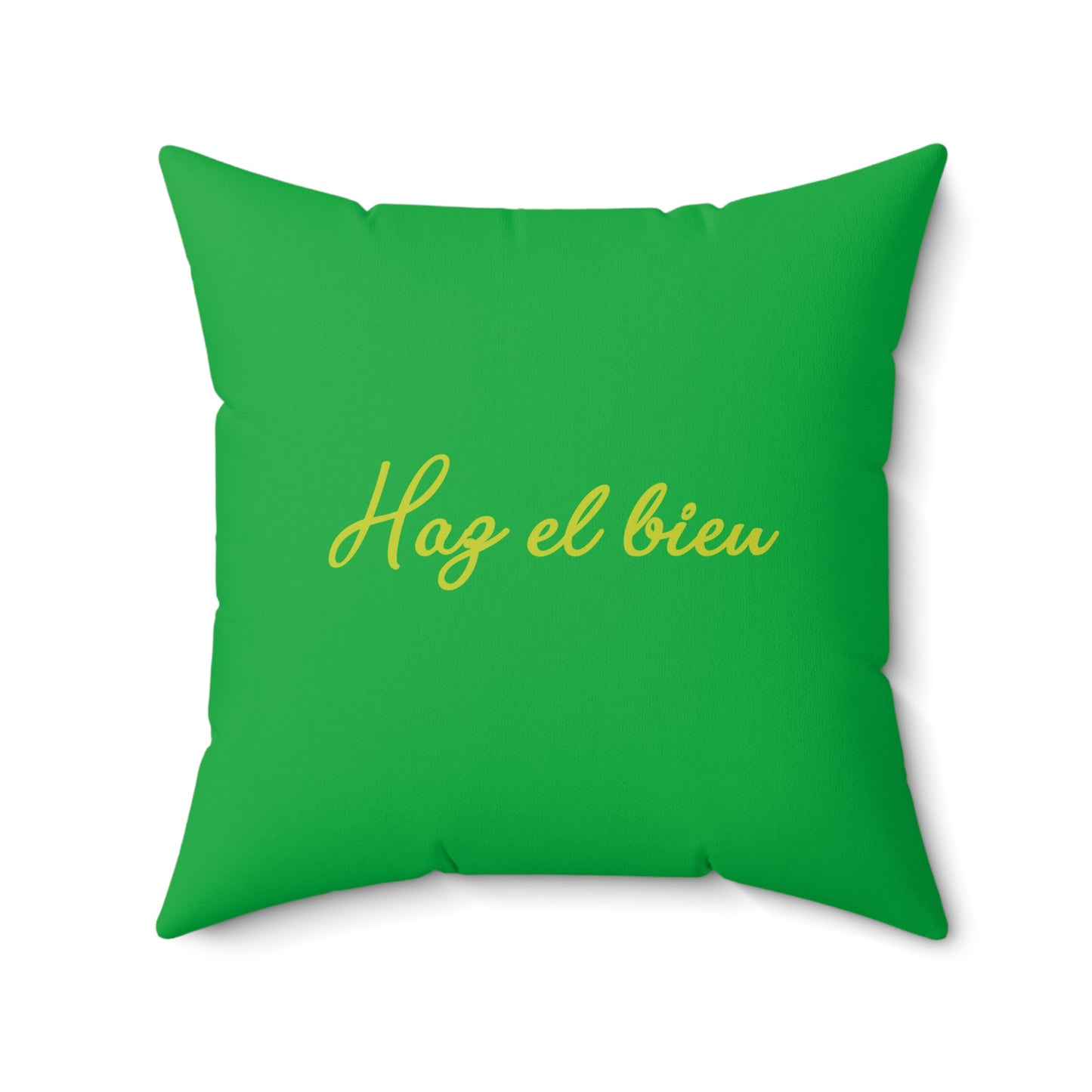 Faux Suede Square Pillow José Gregorio Hernández Pop 1 green