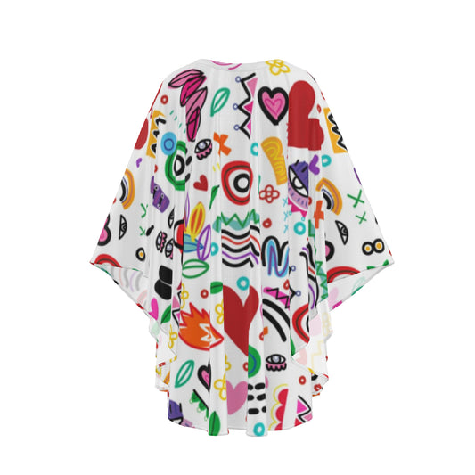 Picasso Style Silk Kaftan