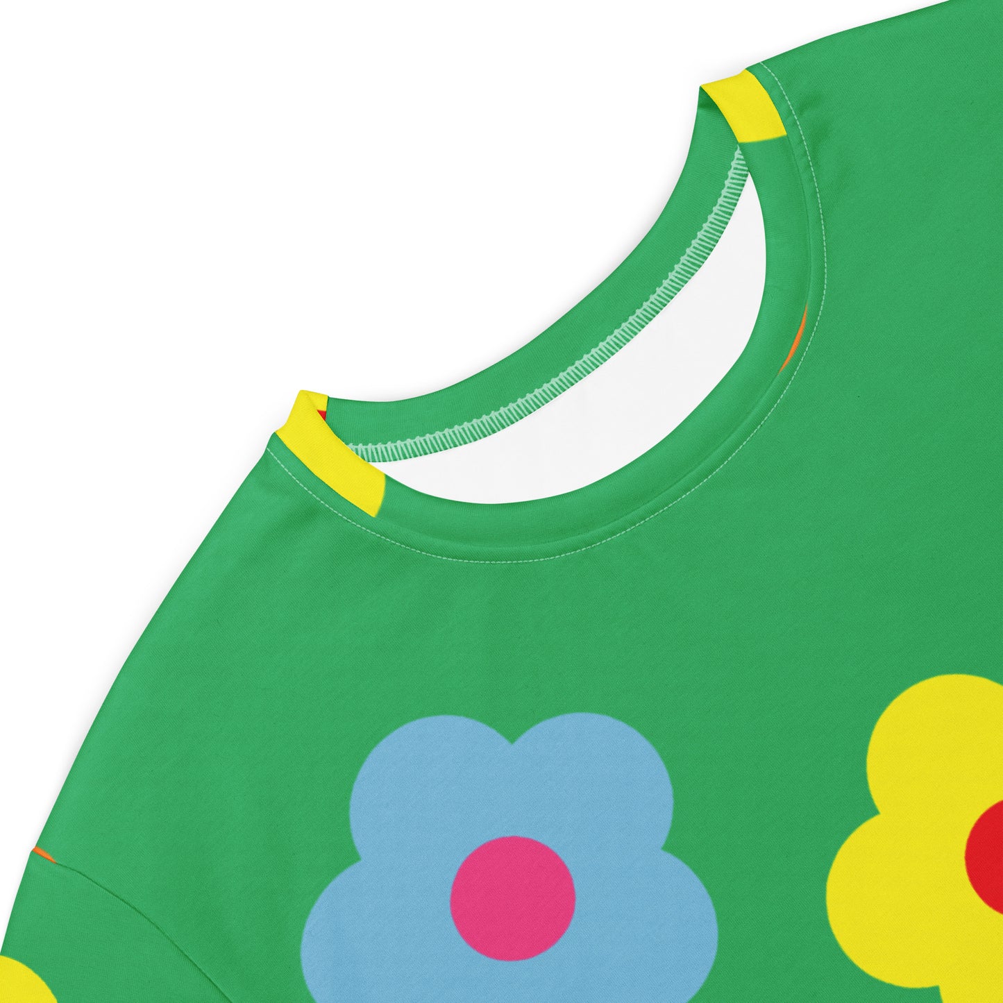 T-shirt dress Flower green