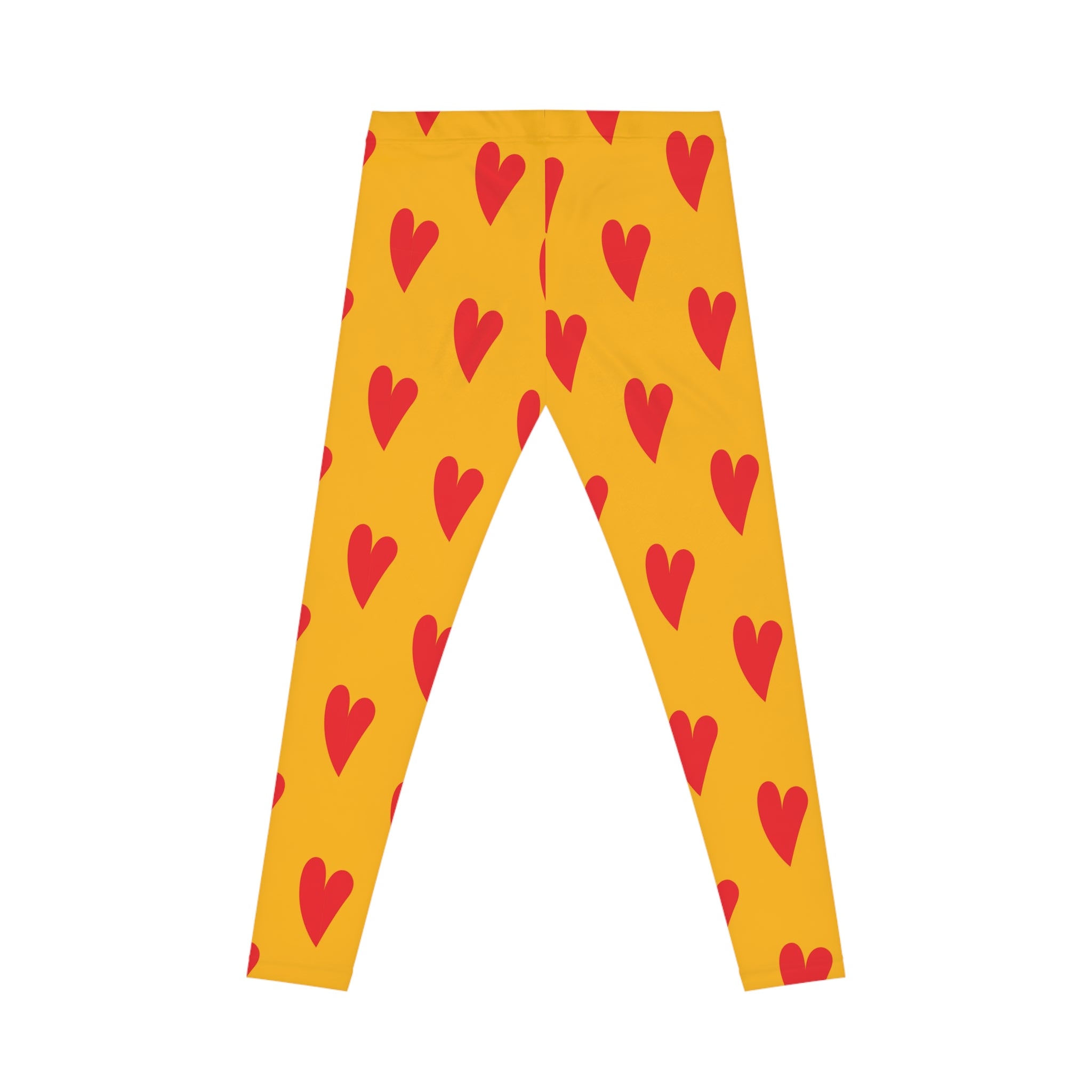 Women's Casual Leggings (AOP) Red Hearts