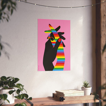 Giclée Fine Art Print  - Acceptance Lgbti Hands