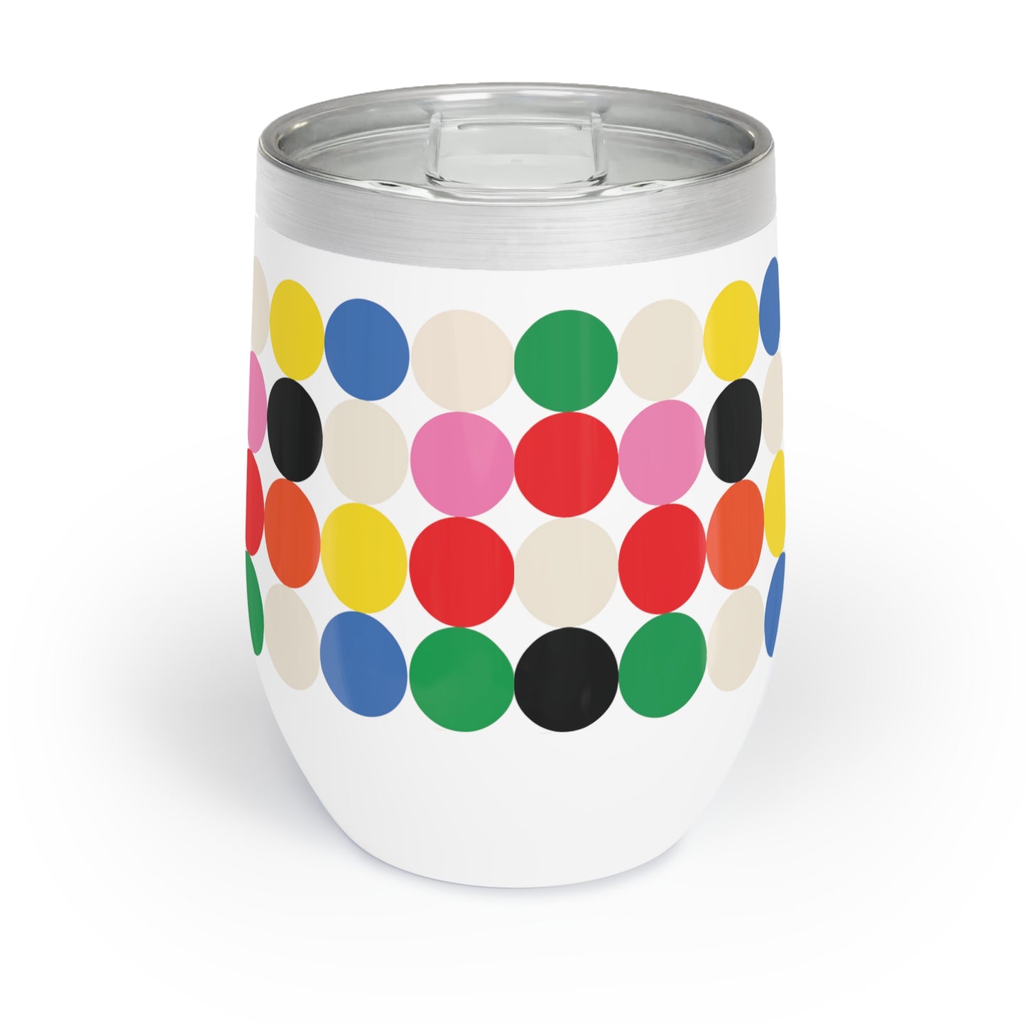 Chill Wine Tumbler Colorfull Dots