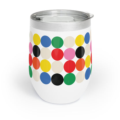 Chill Wine Tumbler Colorfull Dots