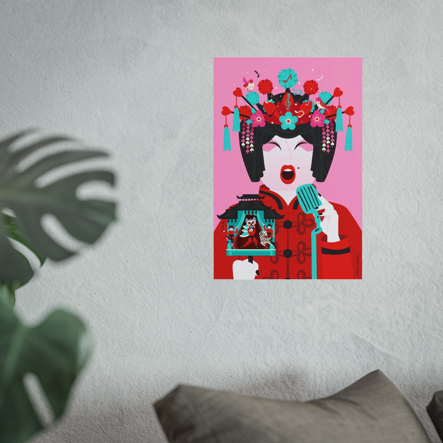 Giclée Fine Art Print  - Beijing Opera Art - The Singer