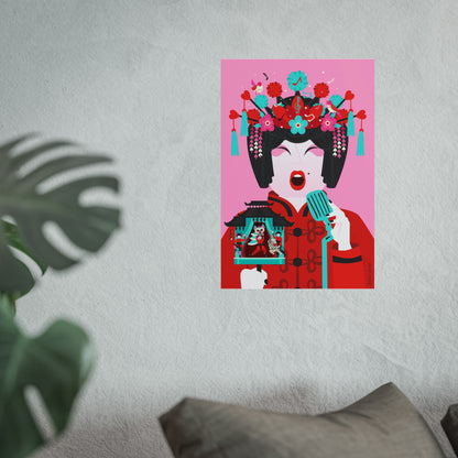 Giclée Fine Art Print  - Beijing Opera Art - The Singer