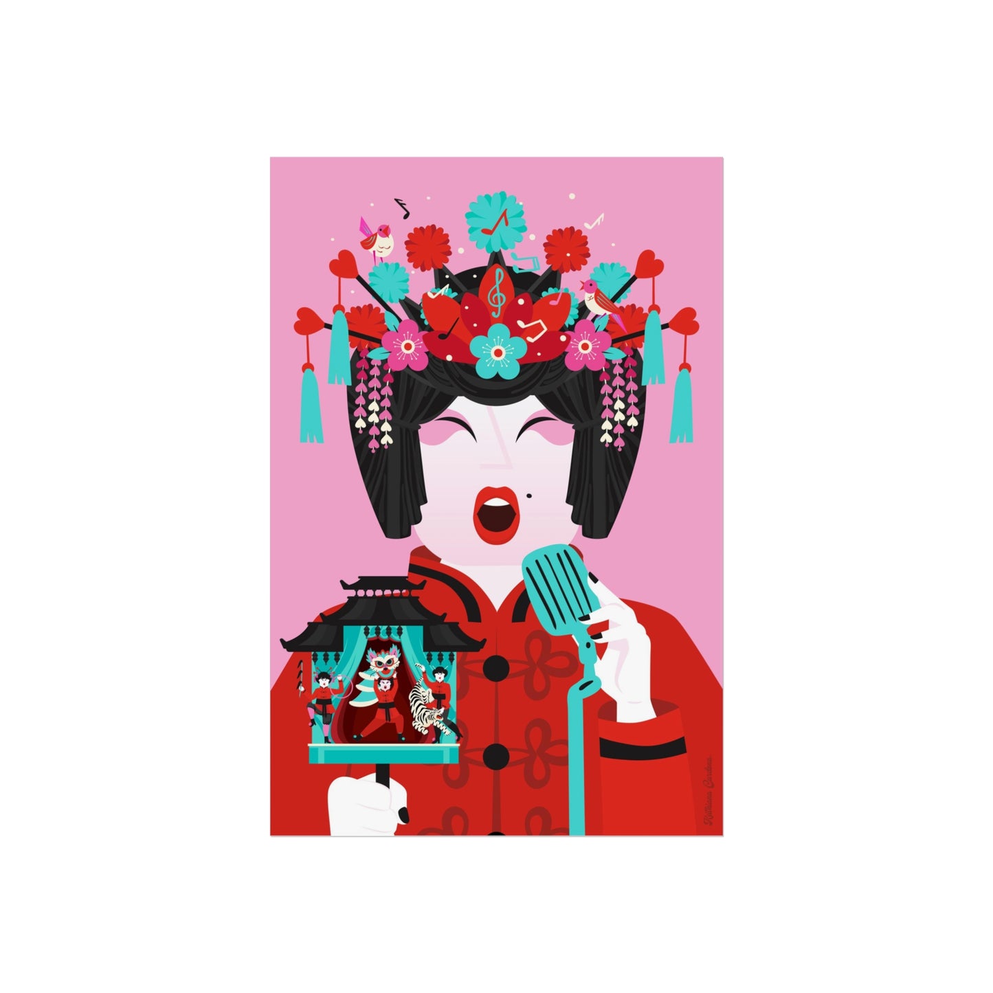 Giclée Fine Art Print  - Beijing Opera Art - The Singer