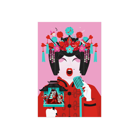Giclée Fine Art Print  - Beijing Opera Art - The Singer