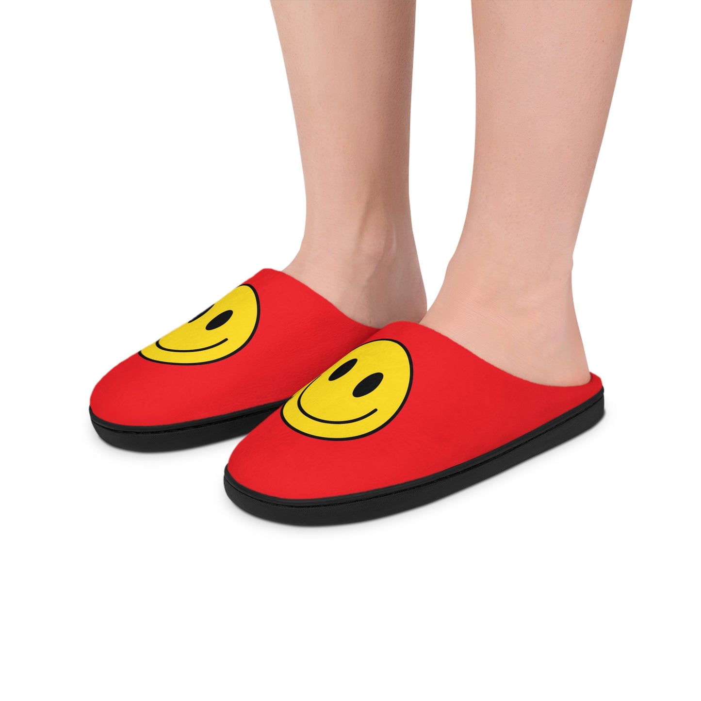 Women's Indoor Slippers - Happy Face