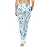 Women's Casual Leggings (AOP) Dots blue