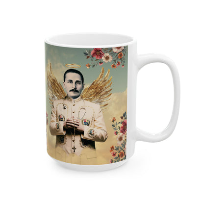 Ceramic Mug, (11oz, 15oz) San José Gregorio Hernández Vintage