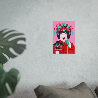 Giclée Fine Art Print  - Beijing Opera Art - The Singer