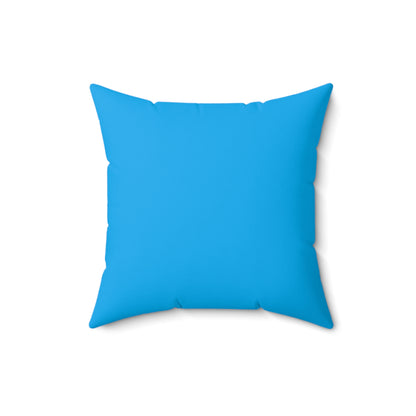 Faux Suede Square Pillow Jacks orange - blue