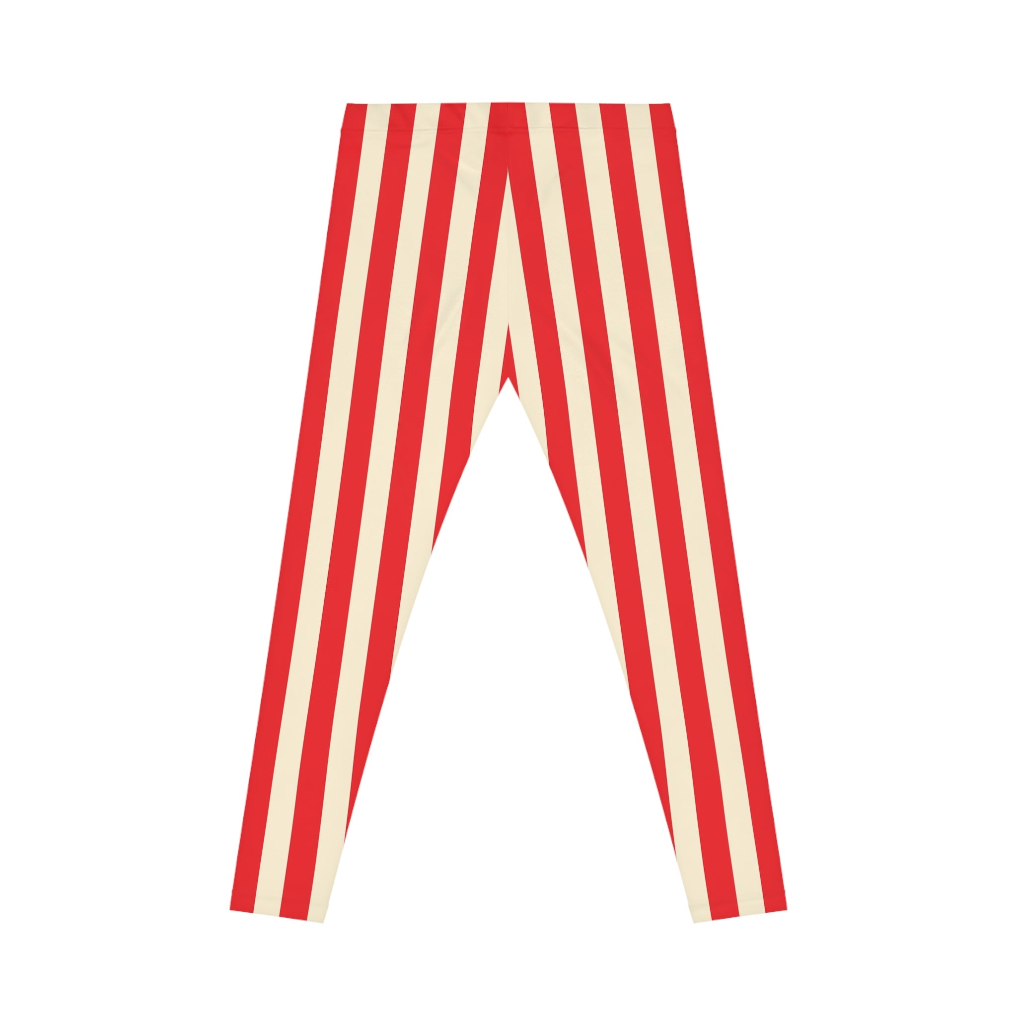 Women's Casual Leggings (AOP) Red Stripes