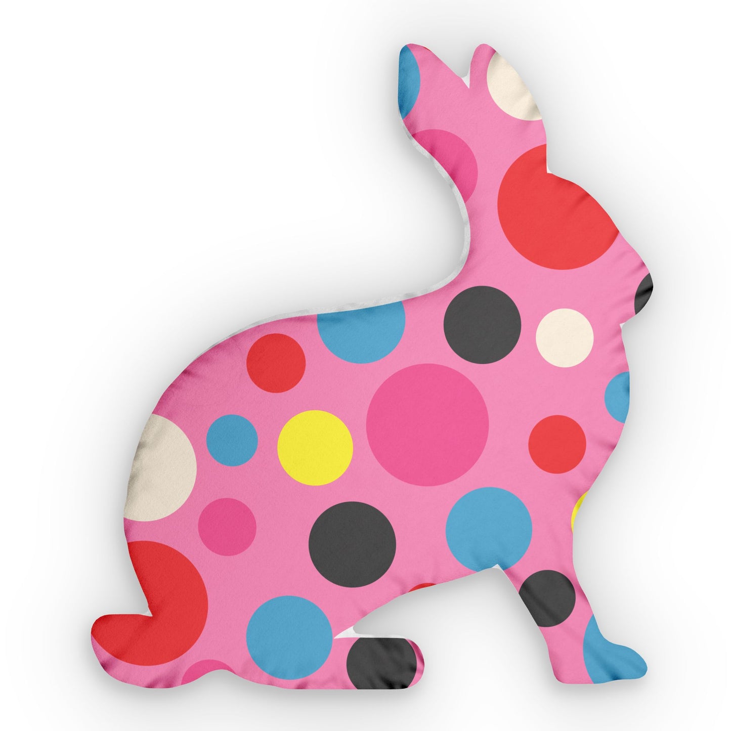 Custom Shaped Pillows - Dots Rabbit