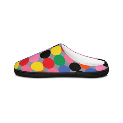 Women's Indoor Slippers - Collorful Dots