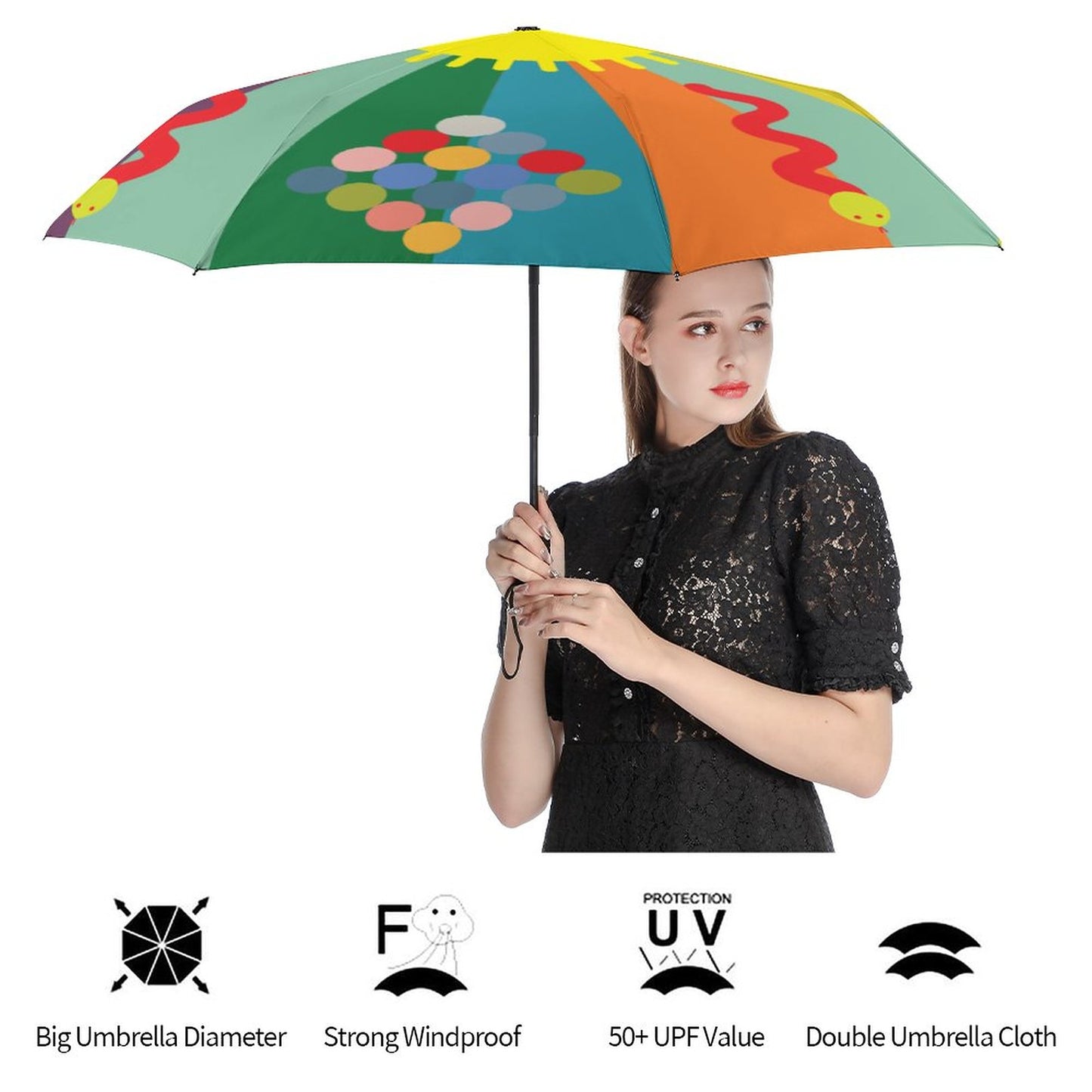 Lightweight 3-fold Umbrella Snake