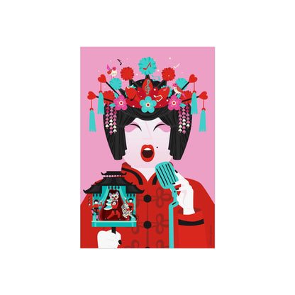 Giclée Fine Art Print  - Beijing Opera Art - The Singer