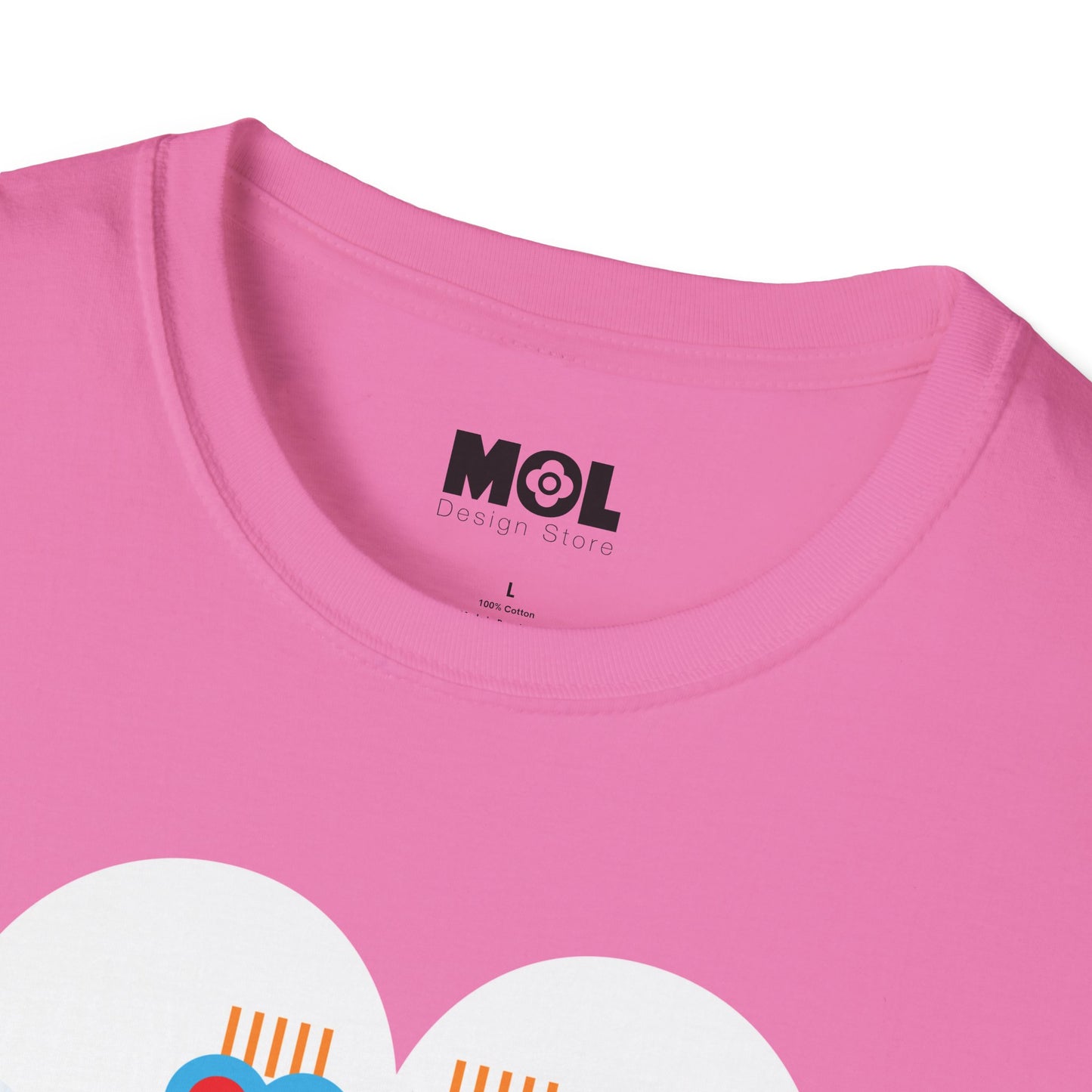 Unisex Softstyle T-Shirt „Frieden &amp; Liebe für die Welt“