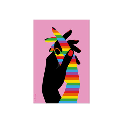 Giclée Fine Art Print  - Acceptance Lgbti Hands