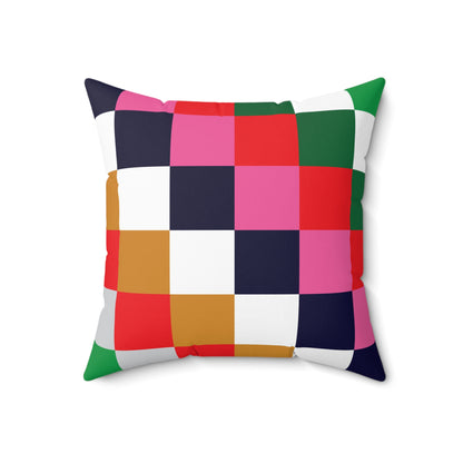 Faux Suede Square Pillow Christmas Squares