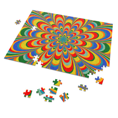 Jigsaw Puzzle Geometric Flowers(30, 110, 252, 500,1000-Piece)