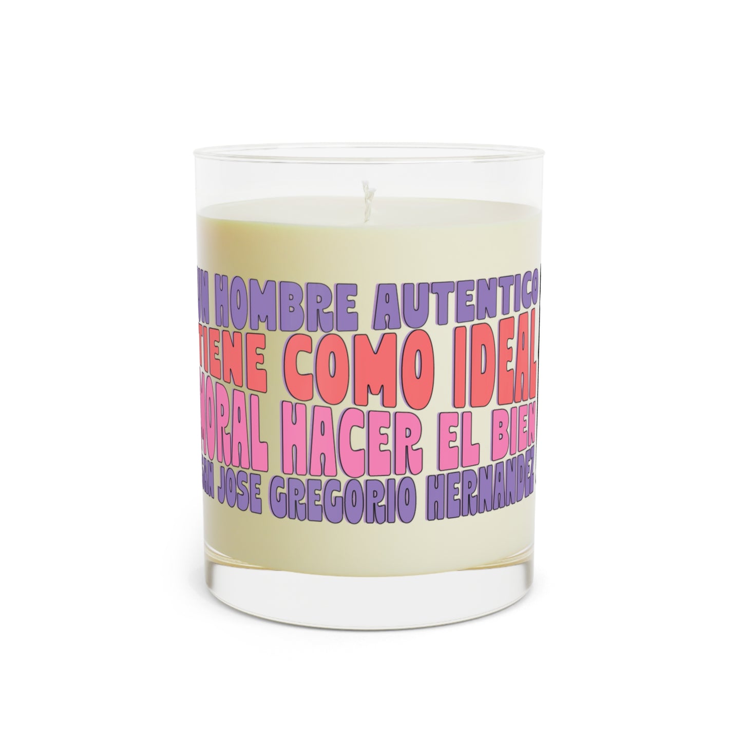 Scented Candle - Full Glass, 11oz - San José Gregorio Hernández Poster - Winner in United Design Messages to Humanity