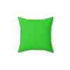 Faux Suede Square Pillow Jacks pink - green