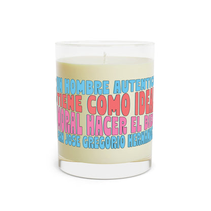 Scented Candle - Full Glass, 11oz - San José Gregorio Hernández Poster - Winner in United Design Messages to Humanity