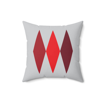 Faux Suede Square Pillow Christmas Diamonds