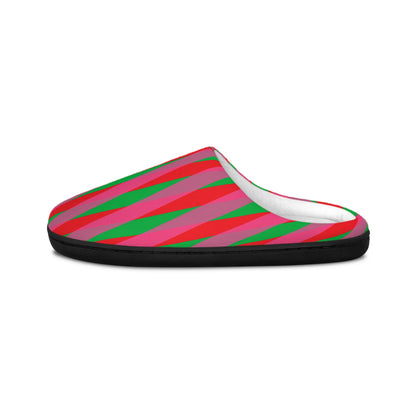 Women's Indoor Slippers - Art Stripes