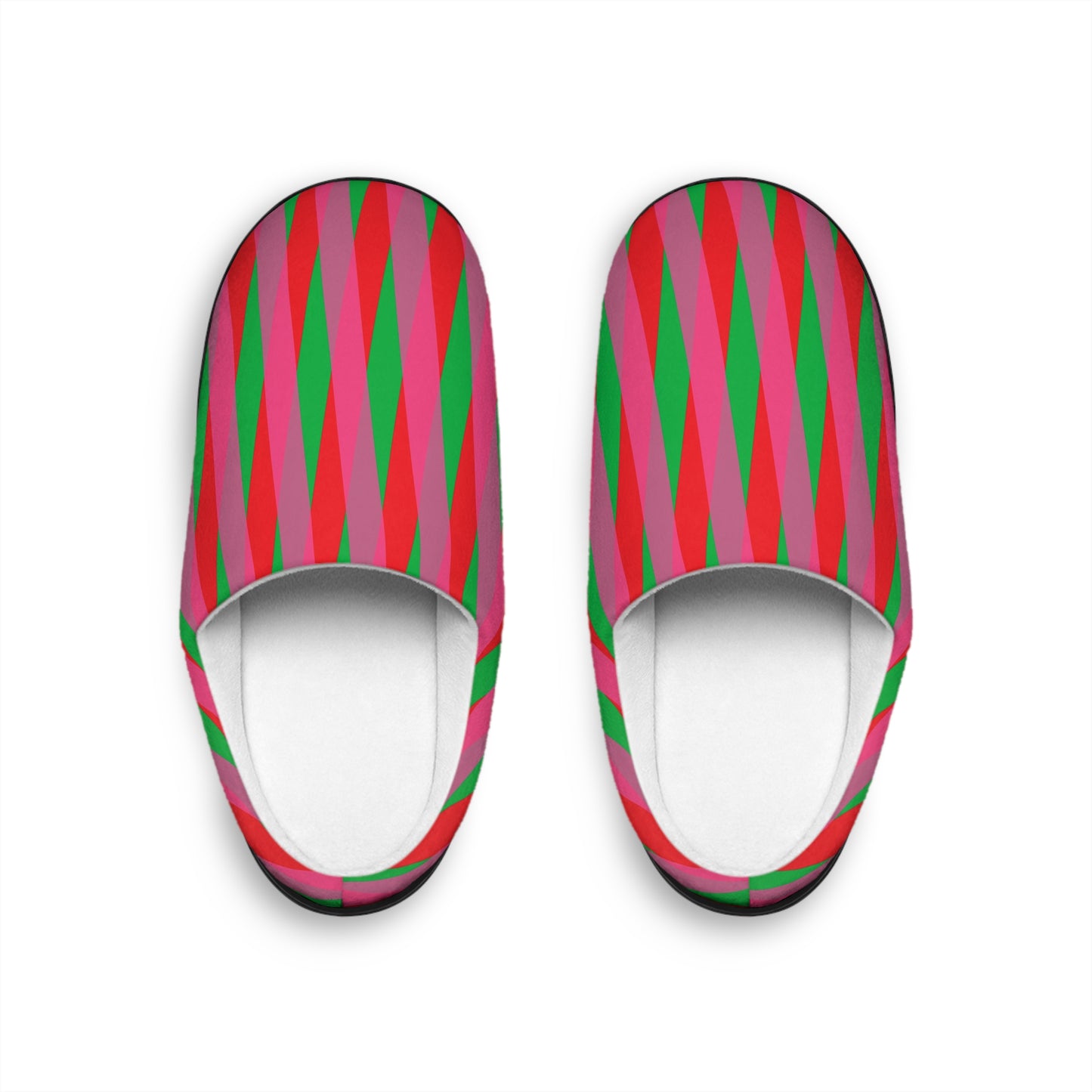 Women's Indoor Slippers - Art Stripes