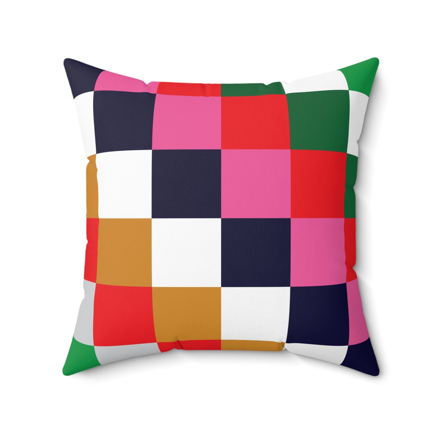 Faux Suede Square Pillow Christmas Squares