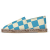 Espadrilles Checked blue and off white