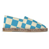 Espadrilles Checked blue and off white