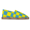 Espadrilles Checkererd blue and yellow