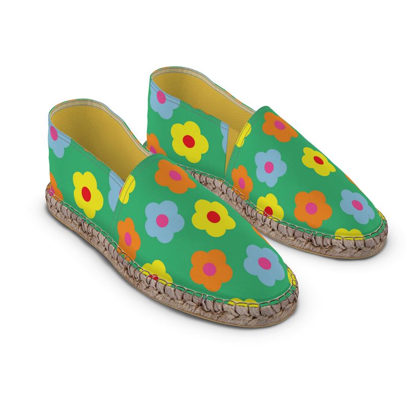 Espadrilles Flowers green