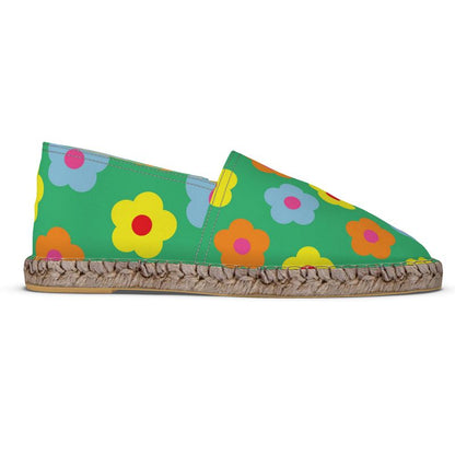 Espadrilles Flowers green