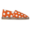 Espadrilles Dots orange and white