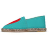 Espadrilles Heart red and turquoise