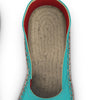 Espadrilles Heart red and turquoise