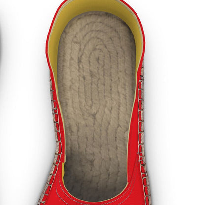 Espadrilles Herz türkis und rot