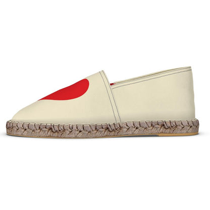 Espadrilles Heart red and ivory