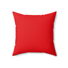 Faux Suede Square Pillow Jacks turquoise - red