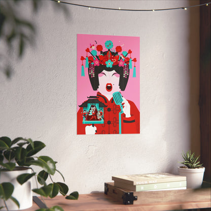 Giclée Fine Art Print  - Beijing Opera Art - The Singer