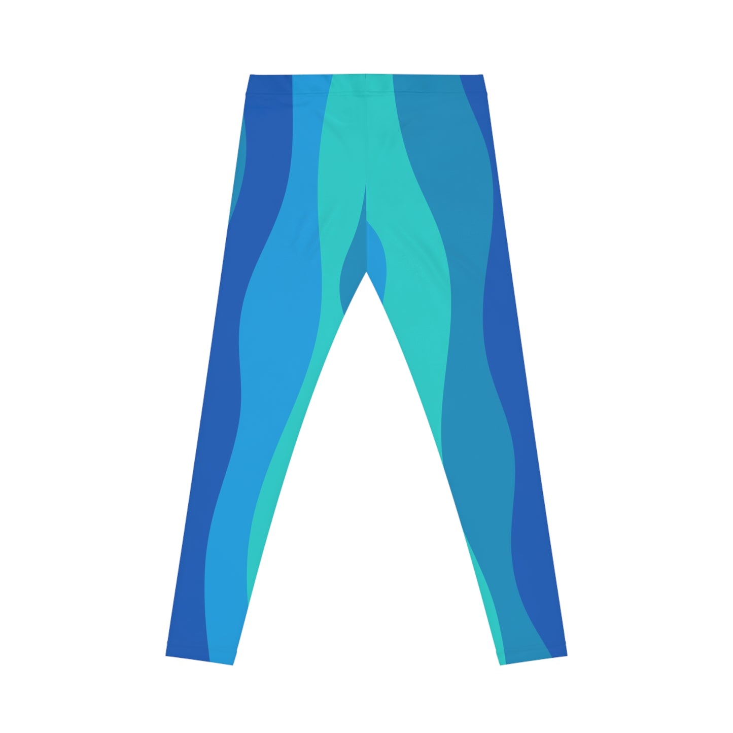 Women's Casual Leggings (AOP) Waves blue