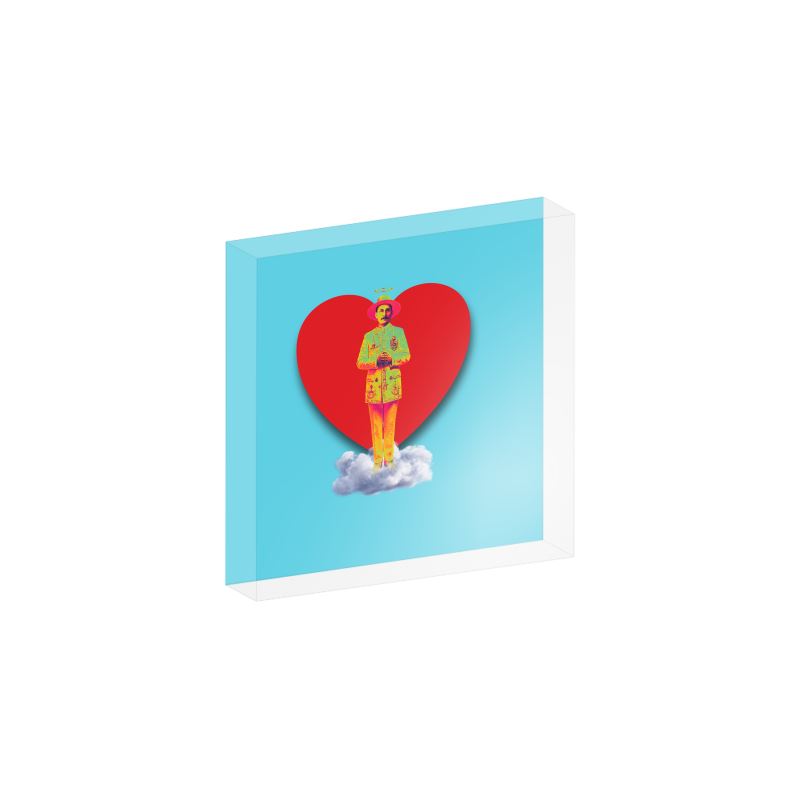 José Gregorio Hernández Acrylic Blocks Pop 2 blue