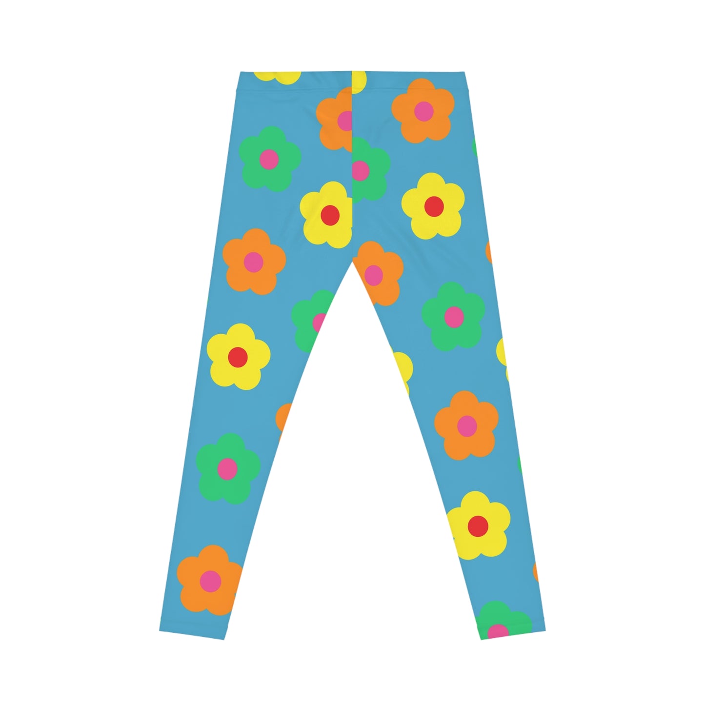 Damen Casual Leggings (AOP) Blumen Bunt