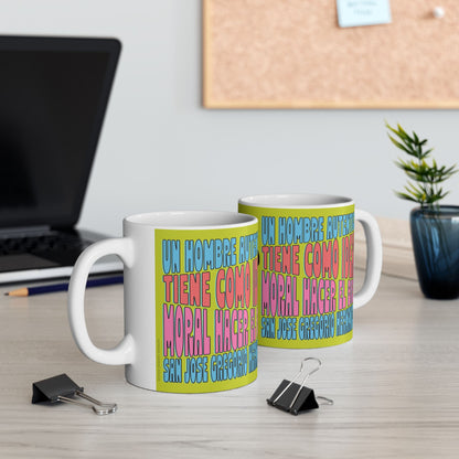 Ceramic Mug, (11oz, 15oz) San José Gregorio Hernández Poster - Winner in United Design Messages to Humanity