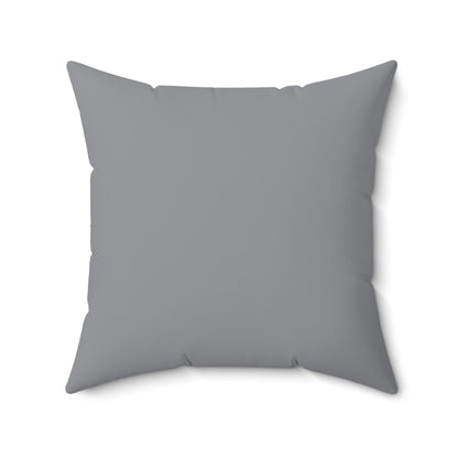 Faux Suede Square Pillow Jacks off white - grey